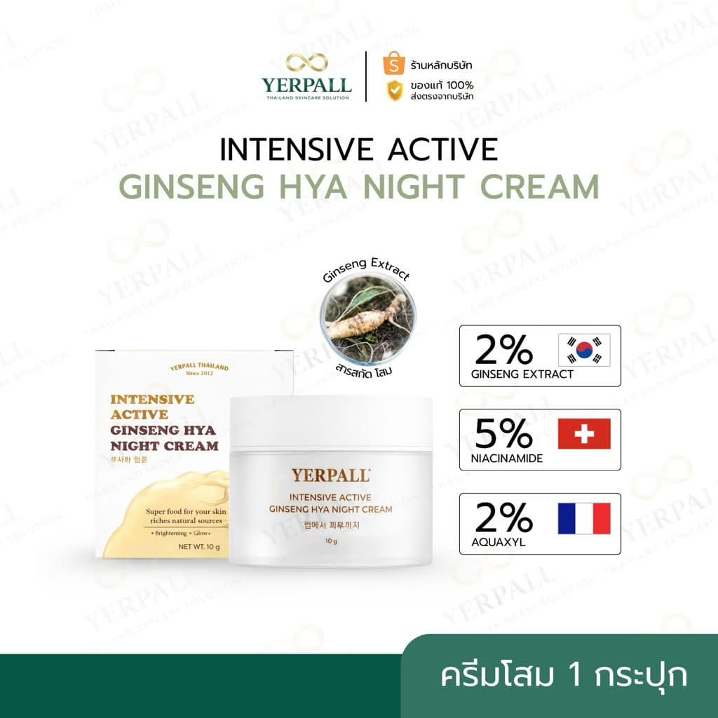 รีวิว YERPALL ครีมโสมไฮยา! ผิวฉ่ำวาวข้ามคืน รูขุมขนกระชับ ของดีบอกต่อ